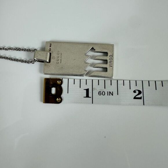 Gucci Virgo Horoscope Pendant 20” Necklace Sterling Silver With Box - Picture 9 of 9